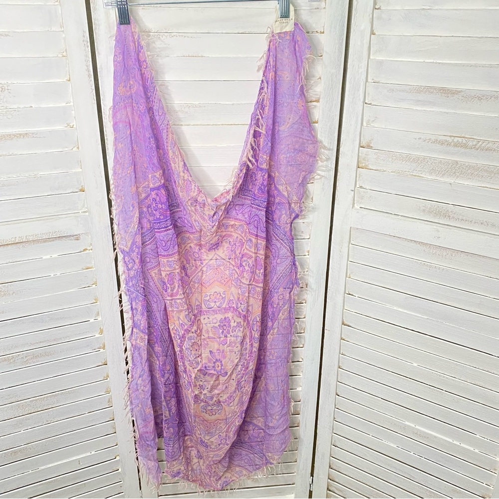 Spell Farrah Head Scarf in Lilac - Picture 6 of 12